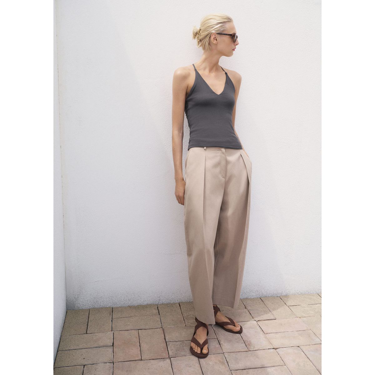 MANGO - Top Sin Mangas Mujer Mango