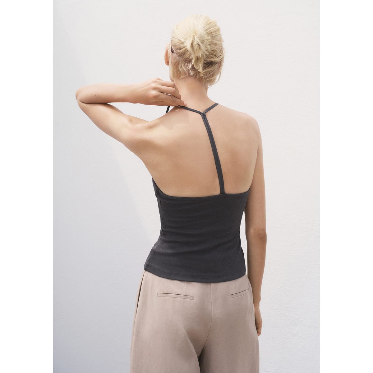 MANGO - Top Sin Mangas Mujer Mango