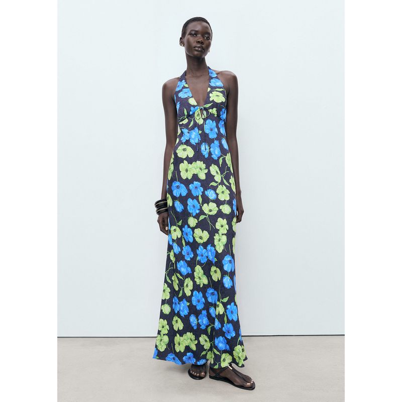 MANGO - Vestido Largo Mujer Mango