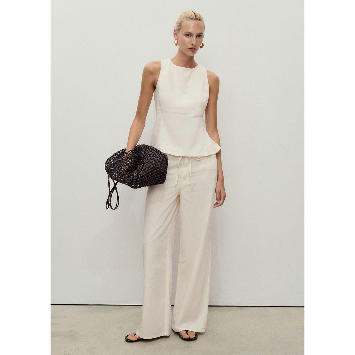 MANGO - Top Sin Mangas Mujer Mango