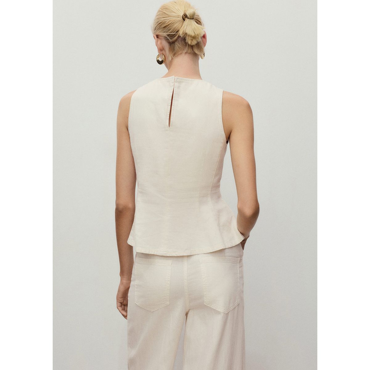 MANGO - Top Sin Mangas Mujer Mango