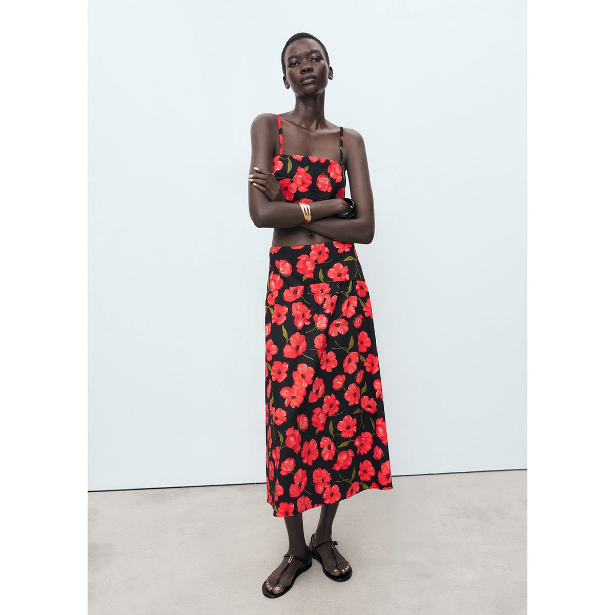 MANGO - Falda Midi Mujer Mango