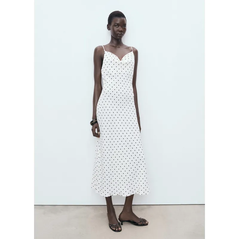 MANGO - Vestido Largo Mujer Mango