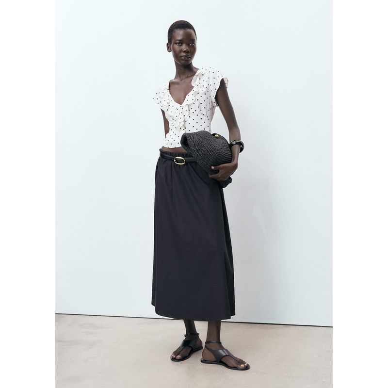 MANGO - Blusa Sin Mangas Mujer Mango