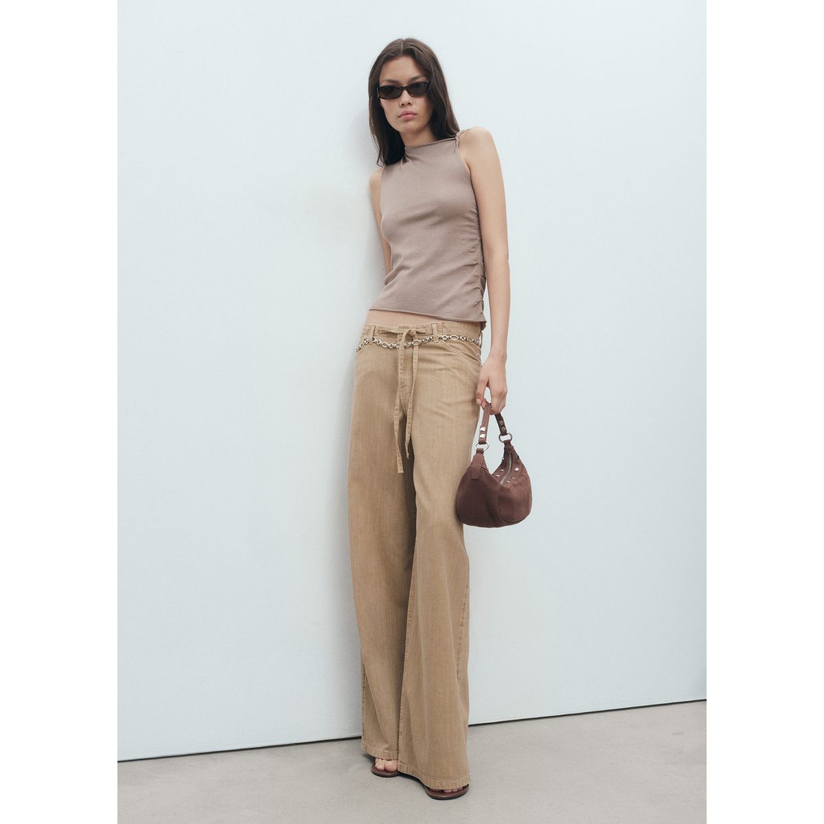 MANGO - Top Sin Mangas Mujer Mango