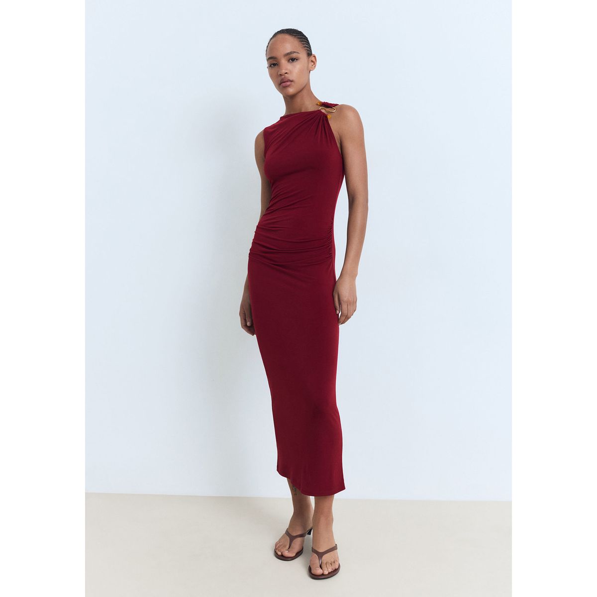 MANGO - Vestido Largo Mujer Mango