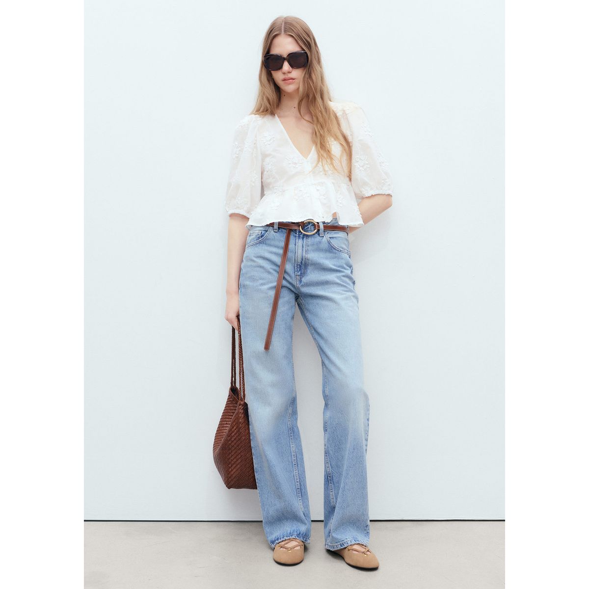 MANGO - Blusa Sin Mangas Mujer Mango