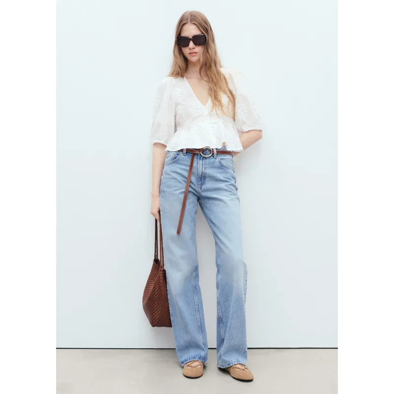 MANGO - Blusa Sin Mangas Mujer Mango