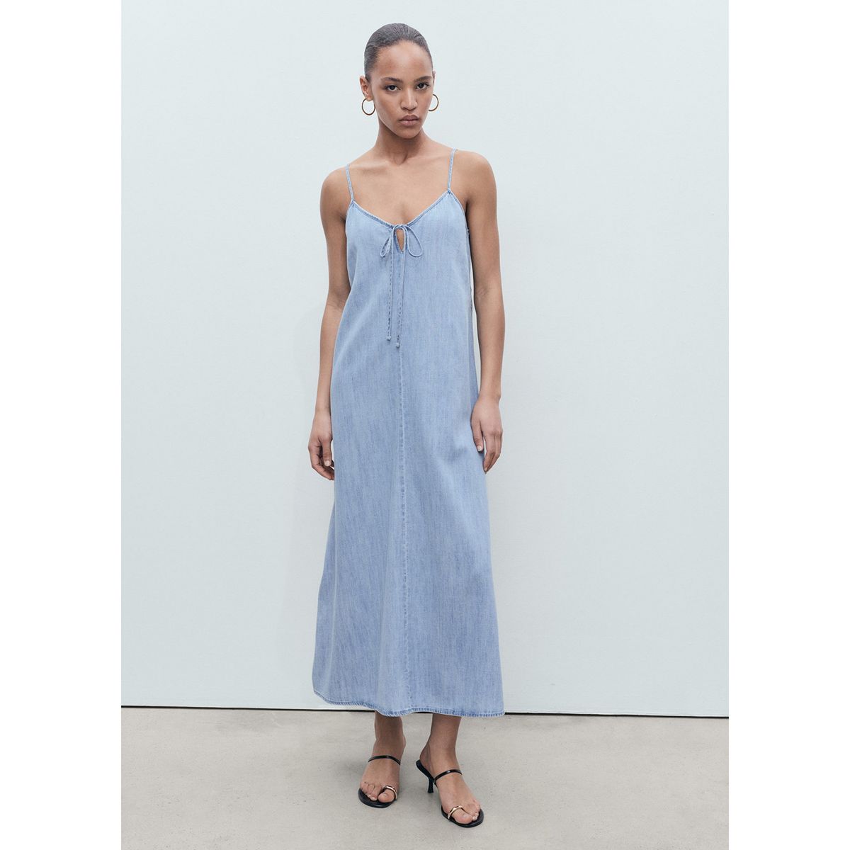 MANGO - Vestido Largo Mujer Mango