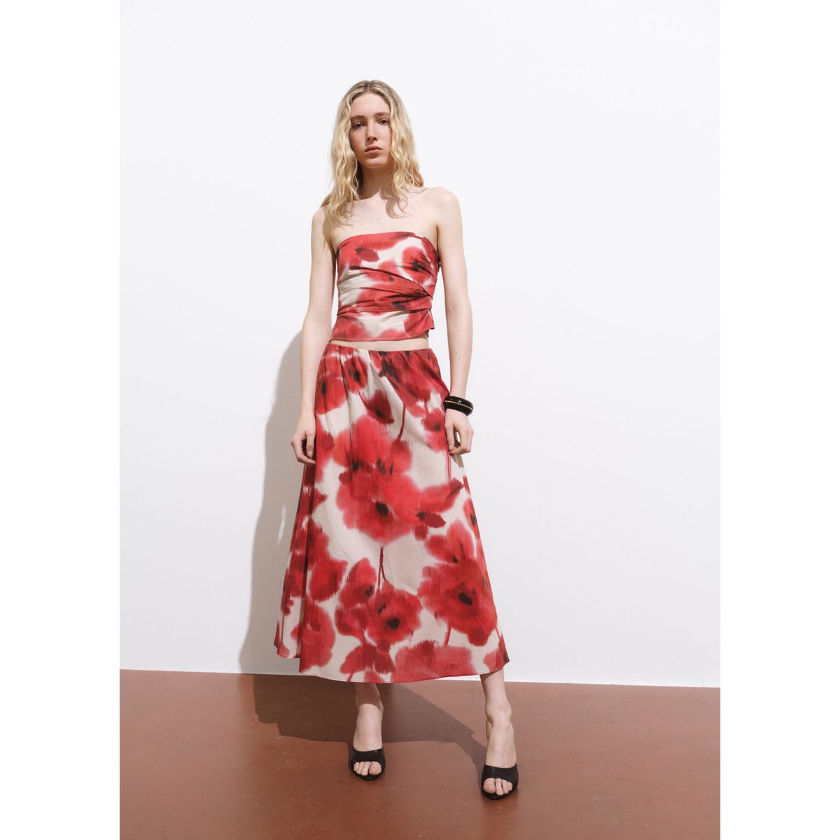 MANGO - Falda Larga Mujer Mango