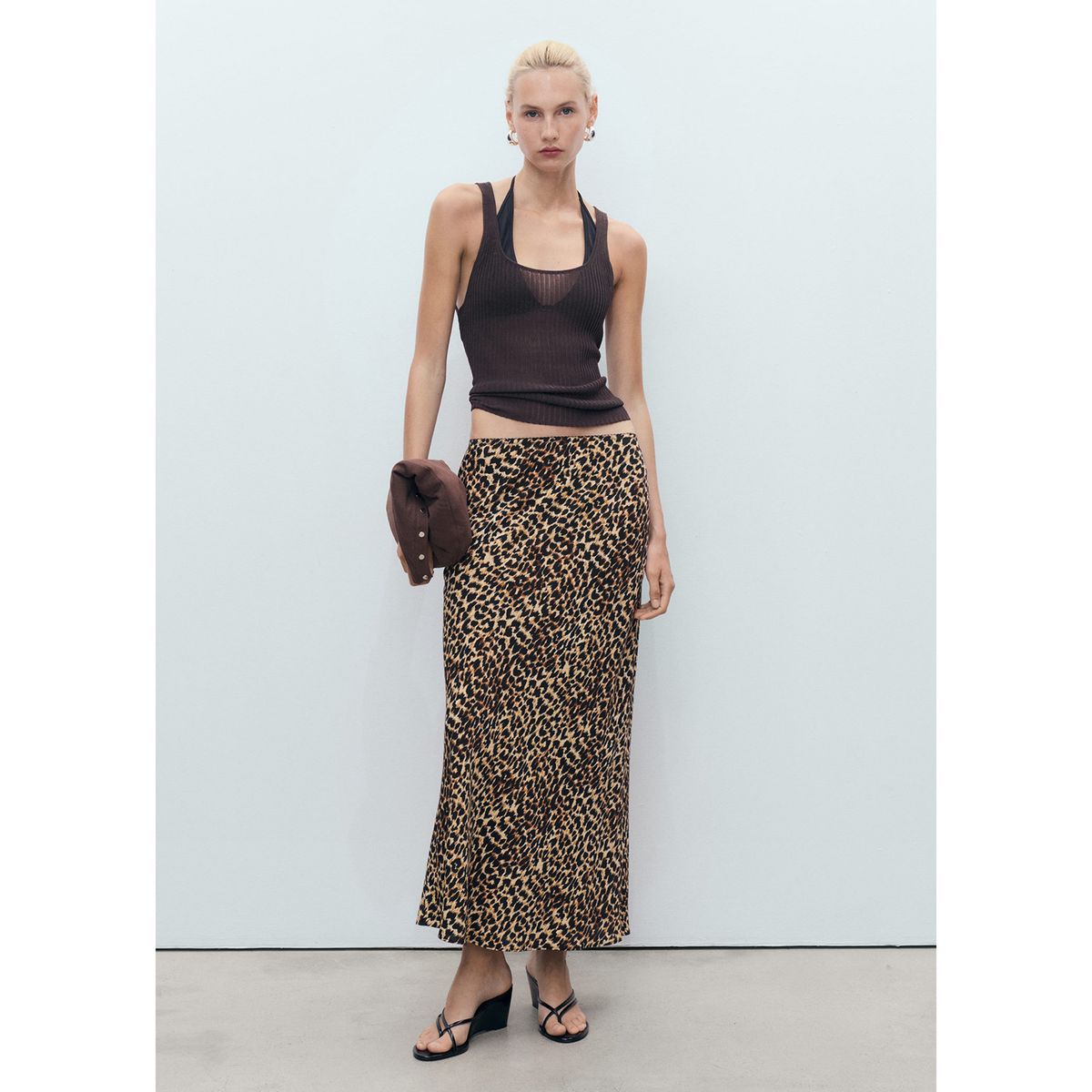 MANGO - Falda Midi Mujer Mango