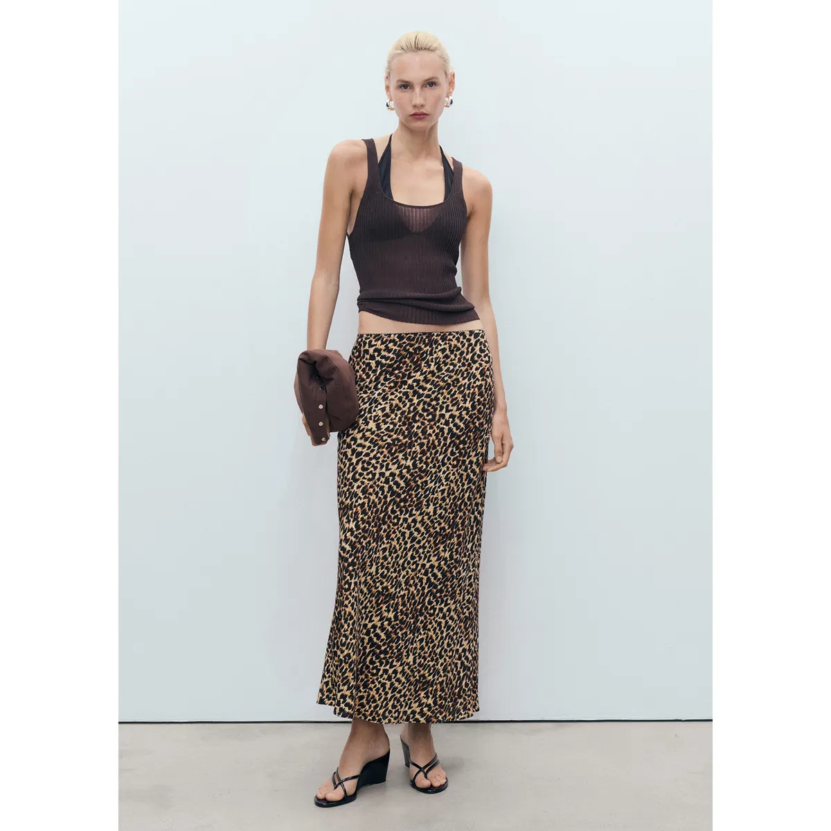 MANGO - Falda Midi Mujer Mango