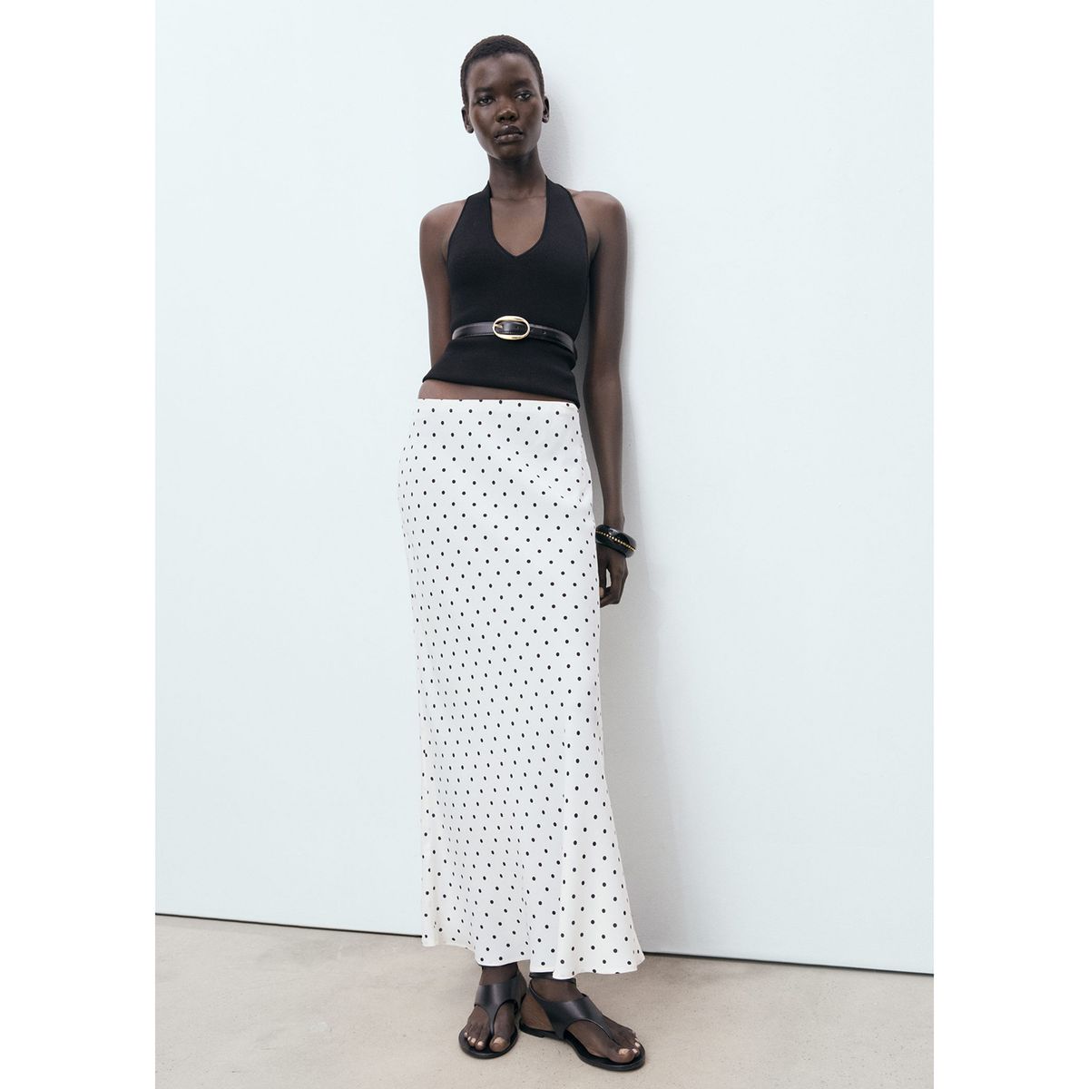 MANGO - Falda Larga Mujer Mango