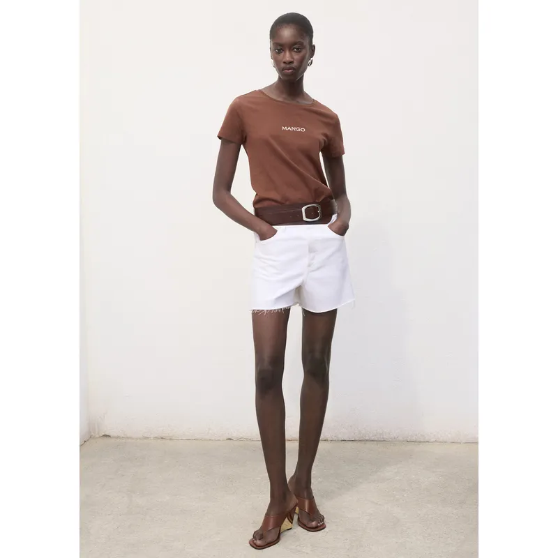 MANGO - Polo Manga Corta Mujer Mango