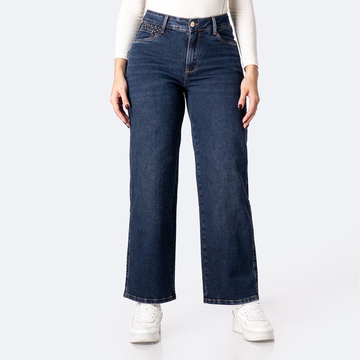 PIONIER - Jean Straight Tiro Alto Mujer Pionier