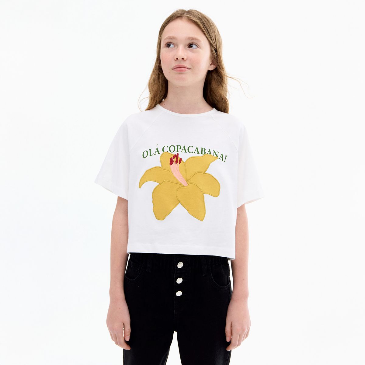 MANGO KIDS - Jean Paperbag Niña Algodón Mango Kids