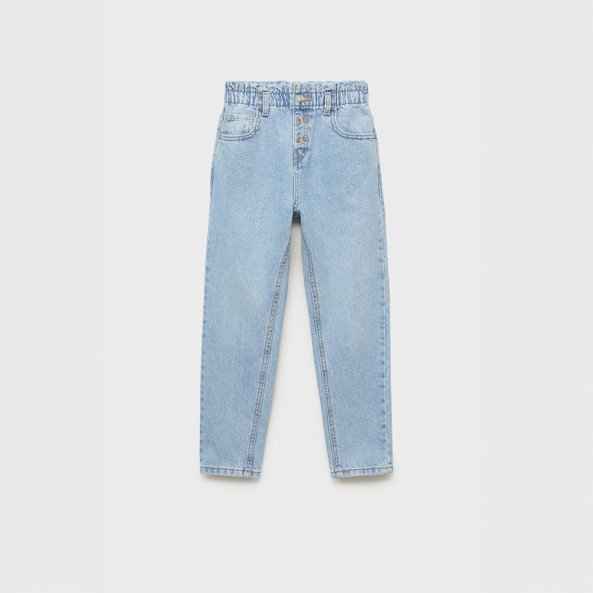 MANGO KIDS - Jean Paperbag Niña Algodón Mango Kids