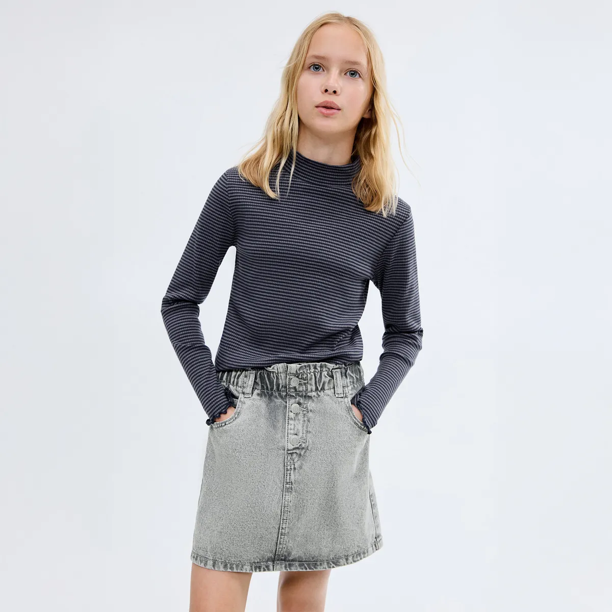 MANGO KIDS - Falda Paperbag Niña Algodón Mango Kids