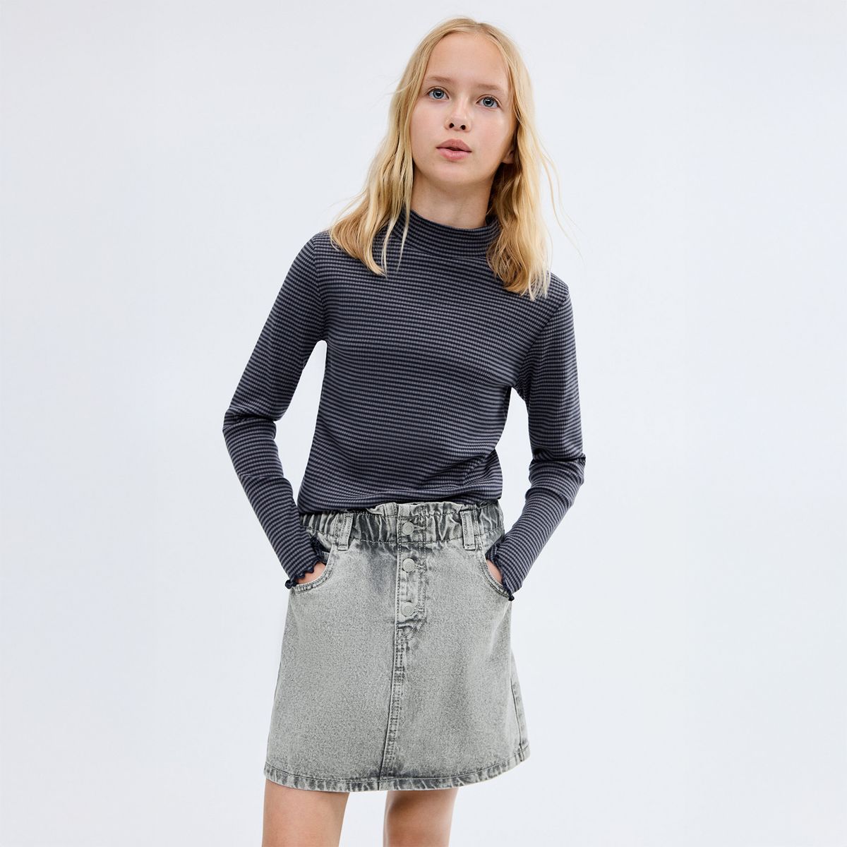 MANGO KIDS - Falda Paperbag Niña Algodón Mango Kids