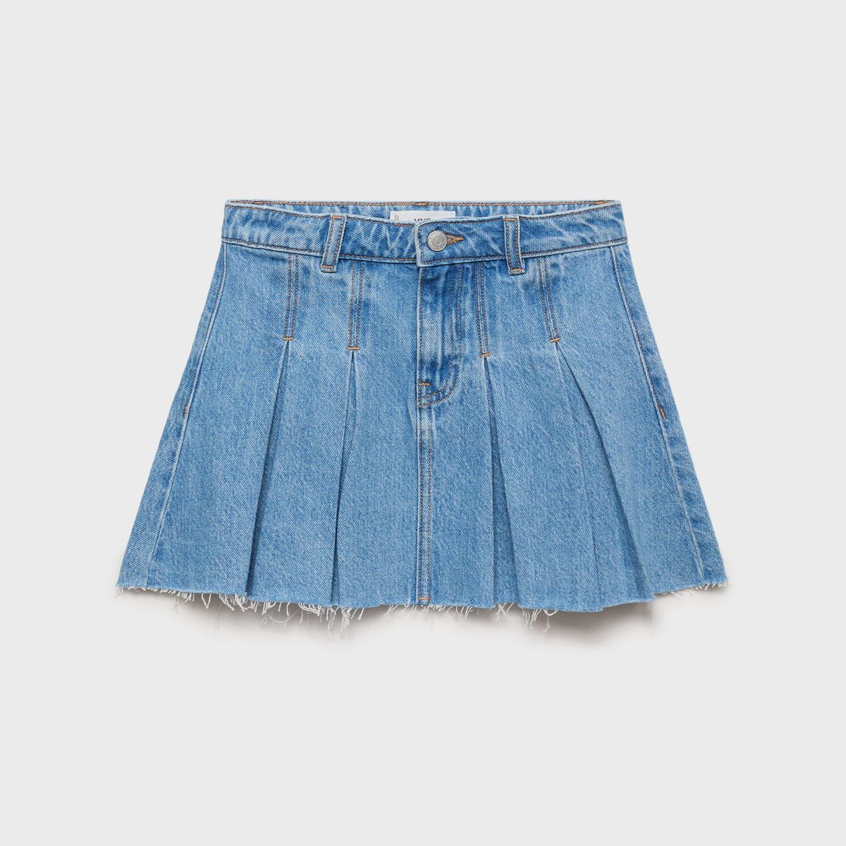 MANGO KIDS - Falda Pliegues Niña Algodón Mango Kids