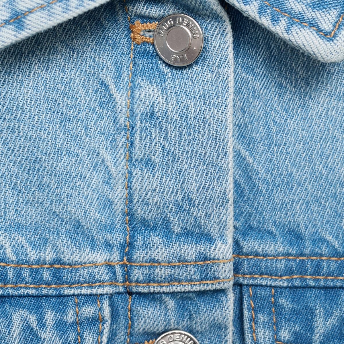 MANGO KIDS - Vestido Jean Niña Algodón Mango Kids