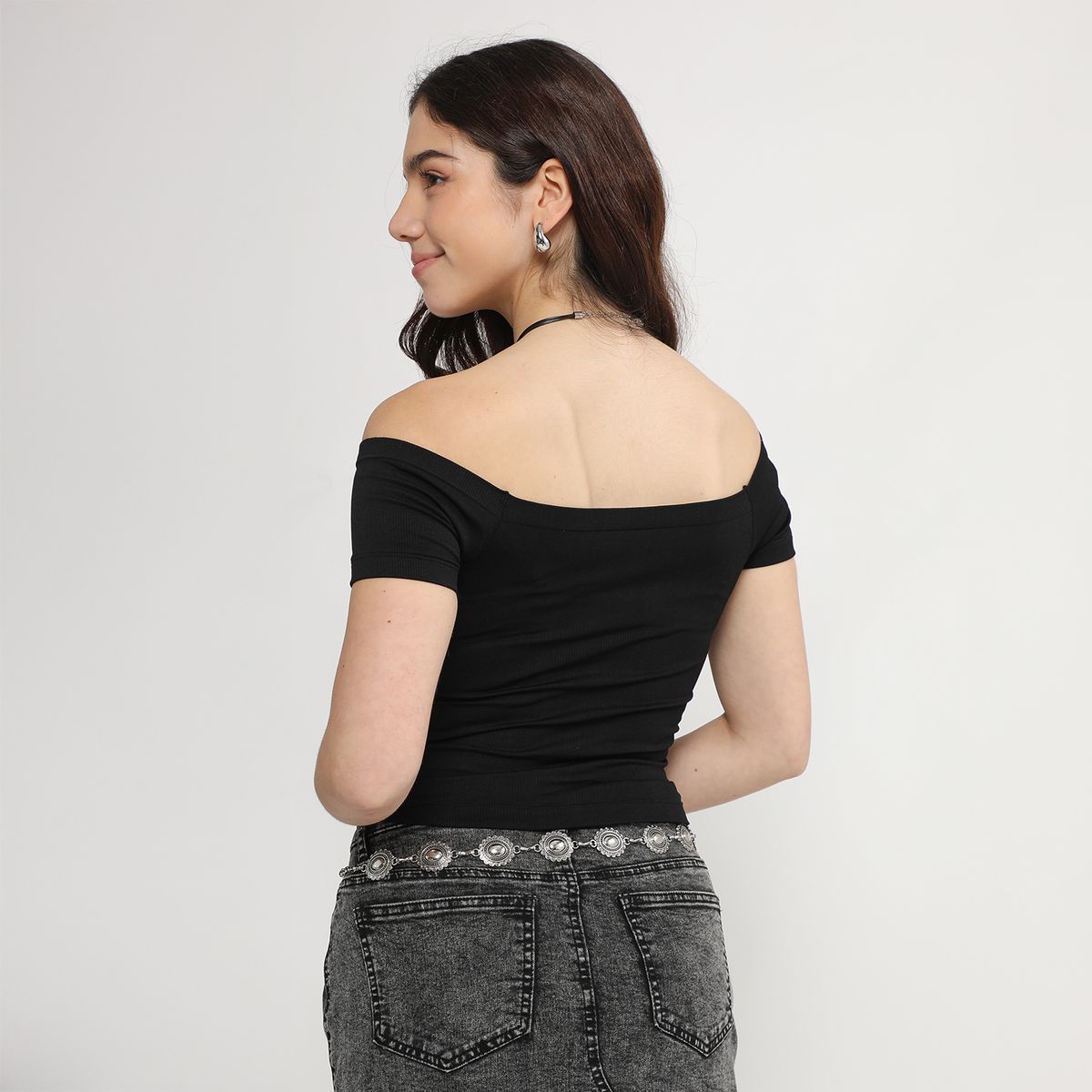SYBILLA - Polo Off Shoulder Mujer Sybilla