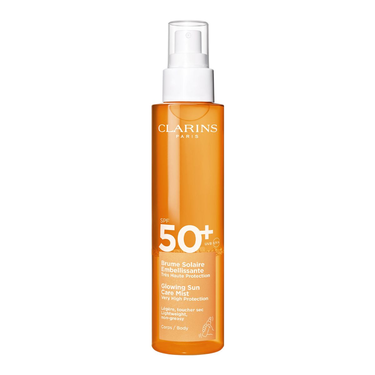 CLARINS - Clarins Glowing Sun Care Mist Bruma Solar Spf 50+ Para El Cuerpo
