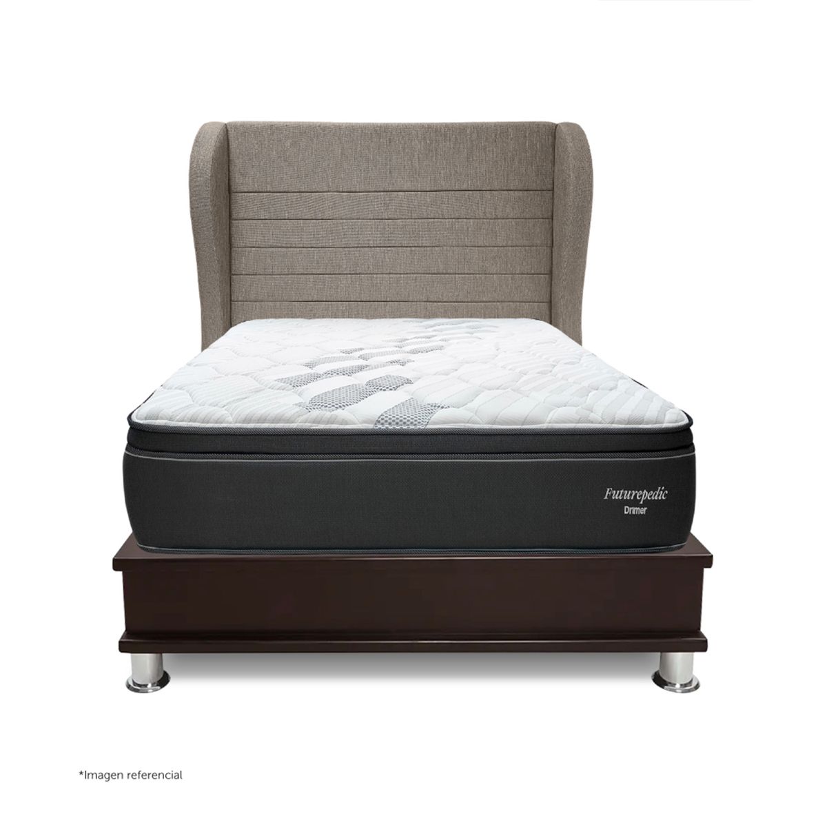 DRIMER - Dormitorio Oporto Futurepedic Queen Bretanna Beige
