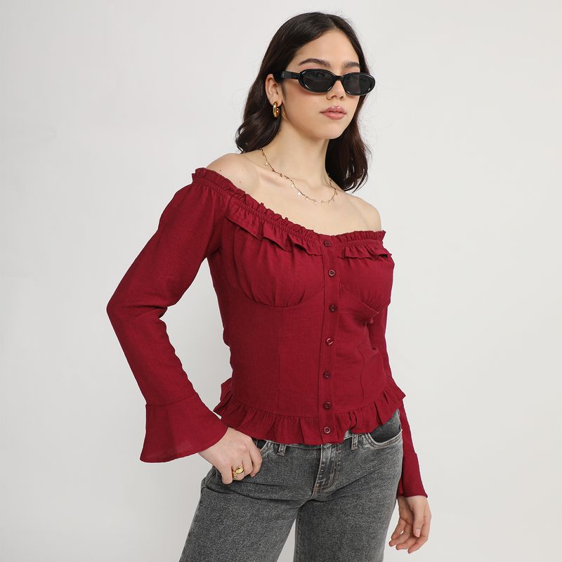 SYBILLA - Blusa Manga Larga Mujer Sybilla