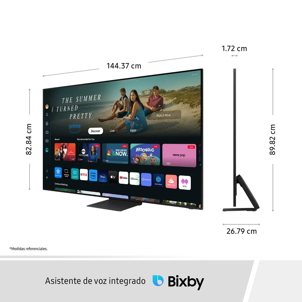 SAMSUNG - Televisor Samsung 65" Neo Qled 8k Qn800d Tizen Os Smart Tv 2024