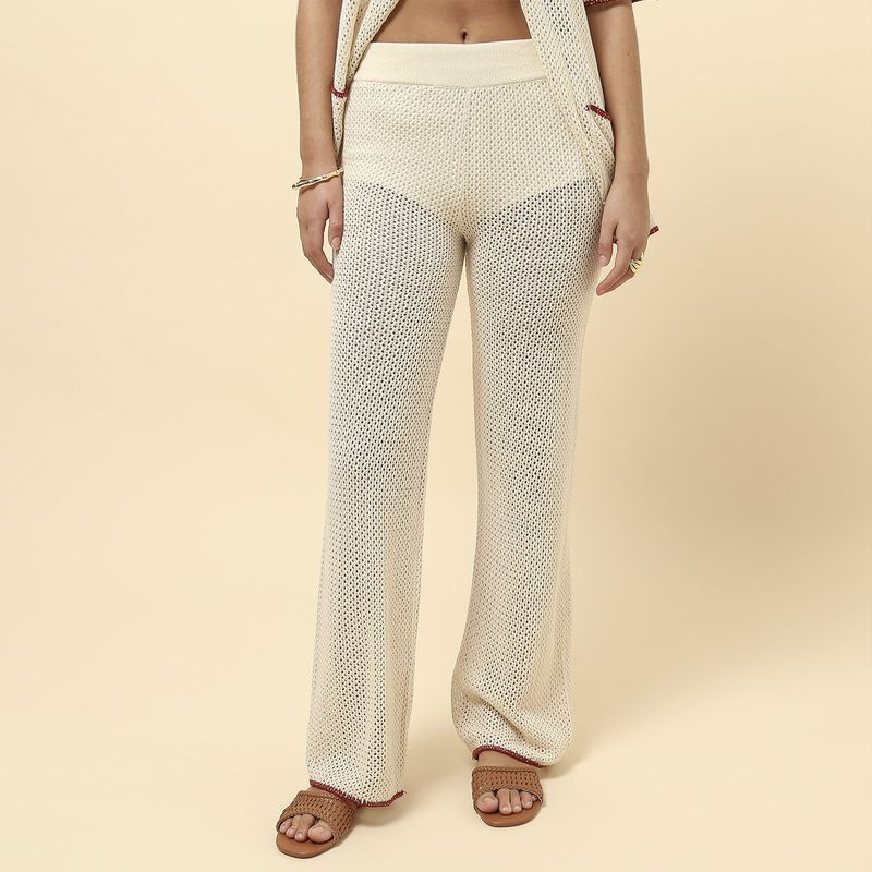 SYBILLA - Pantalón Straight Tiro Medio Mujer Sybilla x Half Naked