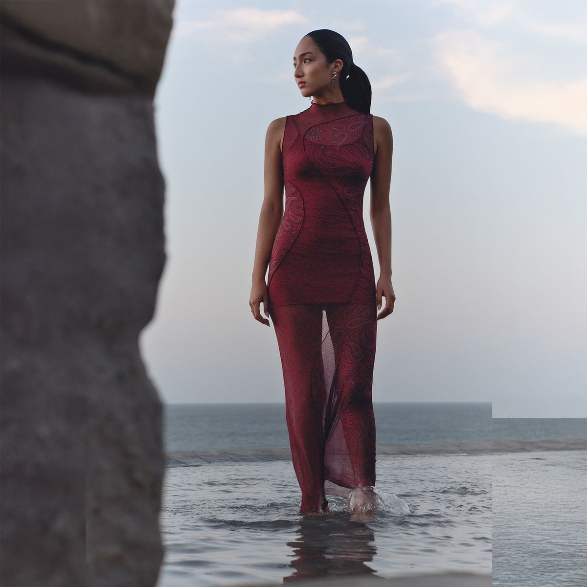 SYBILLA - Vestido Largo Mujer Sybilla x Half Naked