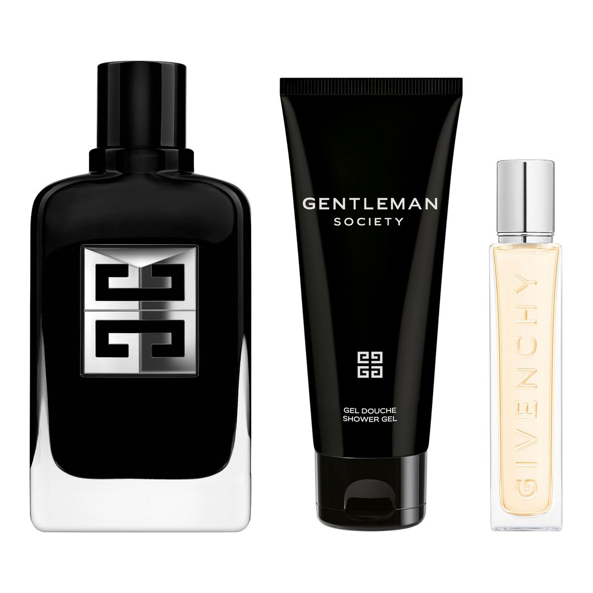 GIVENCHY - Set Gentleman Society Eau De Parfum 100 Ml + Shower Gel 75 Ml + Travel Spray 12.5 Ml