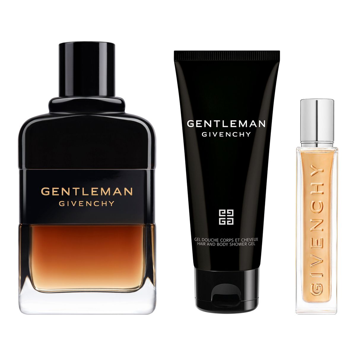 GIVENCHY - Set Gentleman Reserve Privee Eau De Parfum 100 Ml + Shower Gel 75 Ml + Travel Spray 12.5 Ml