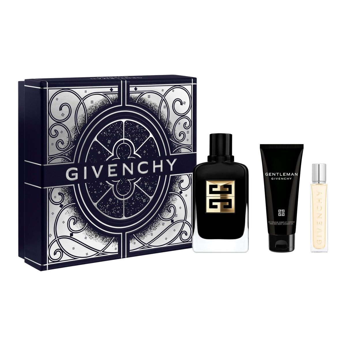 GIVENCHY - Set Gentleman Society Ambree Eau De Parfum 100 Ml + Shower Gel 75 Ml + Travel Spray 12.5 Ml