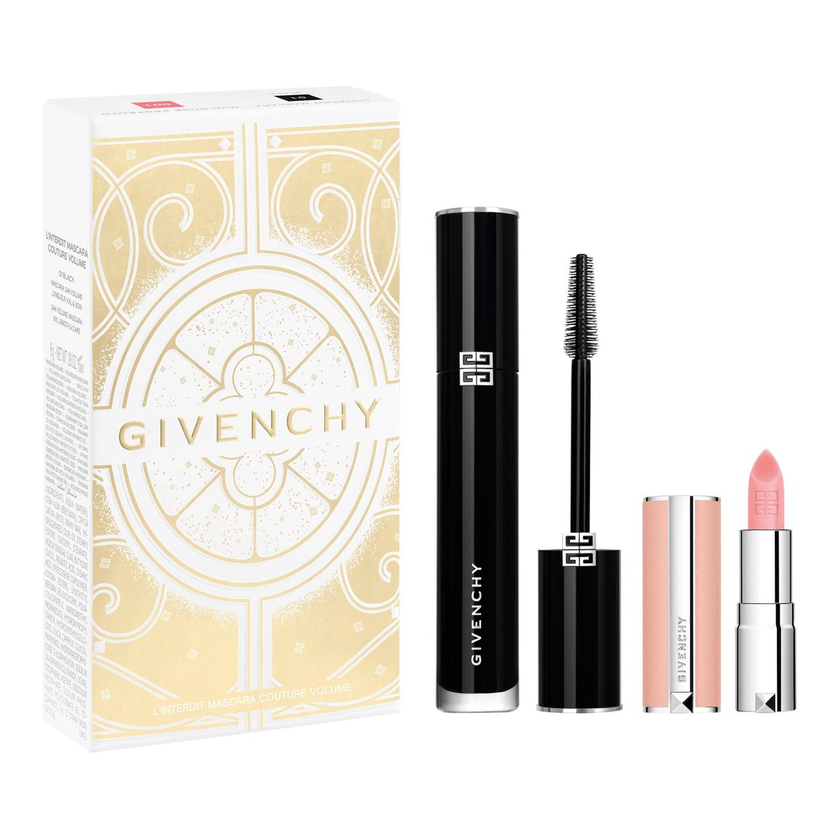 GIVENCHY - Set Máscara De Pestañas L'interdit Couture + Mini Labial Rose Perfecto 01