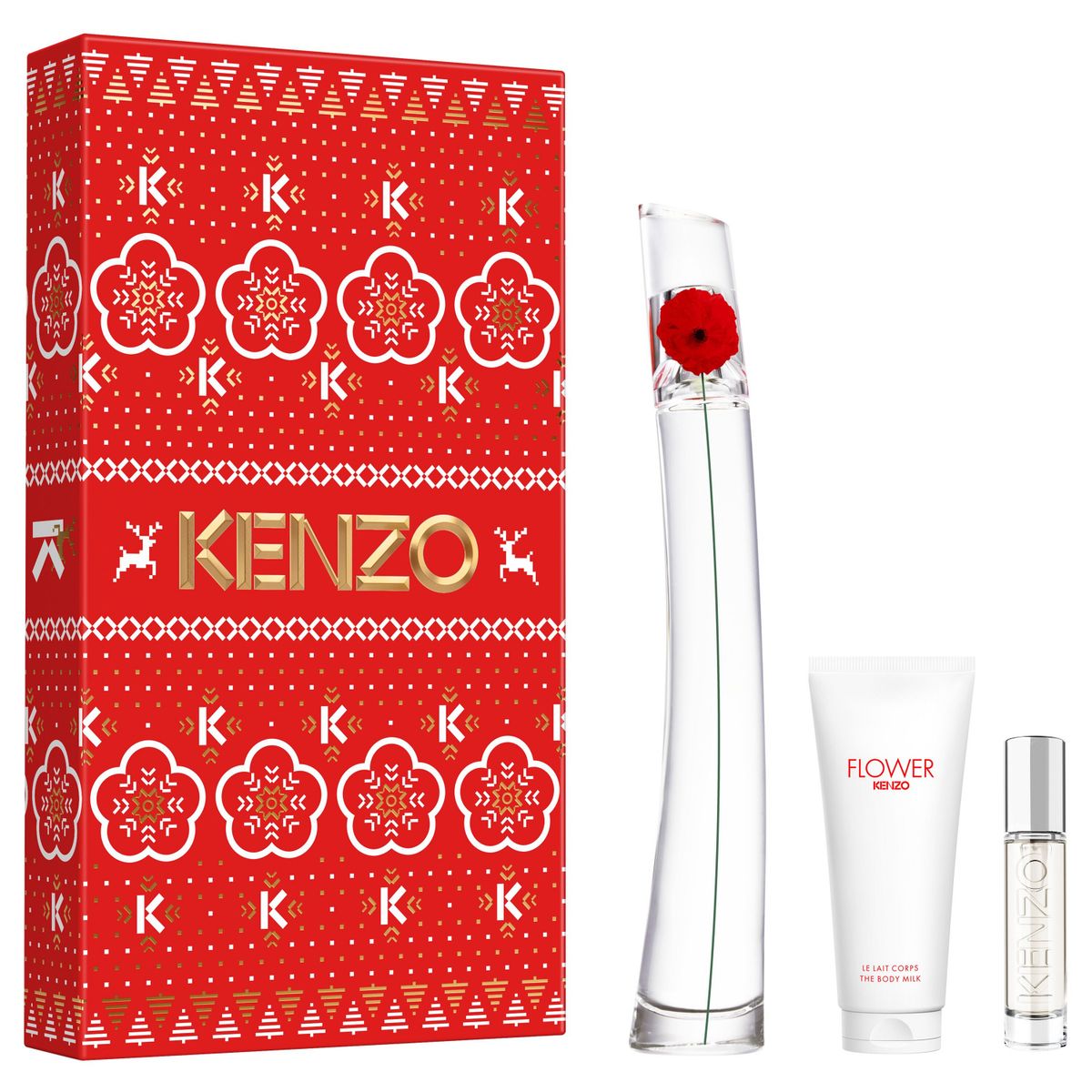 KENZO - Set Flower By Kenzo Eau De Parfum 100 Ml + Travel Spray 10 Ml + Body Lotion 75 Ml