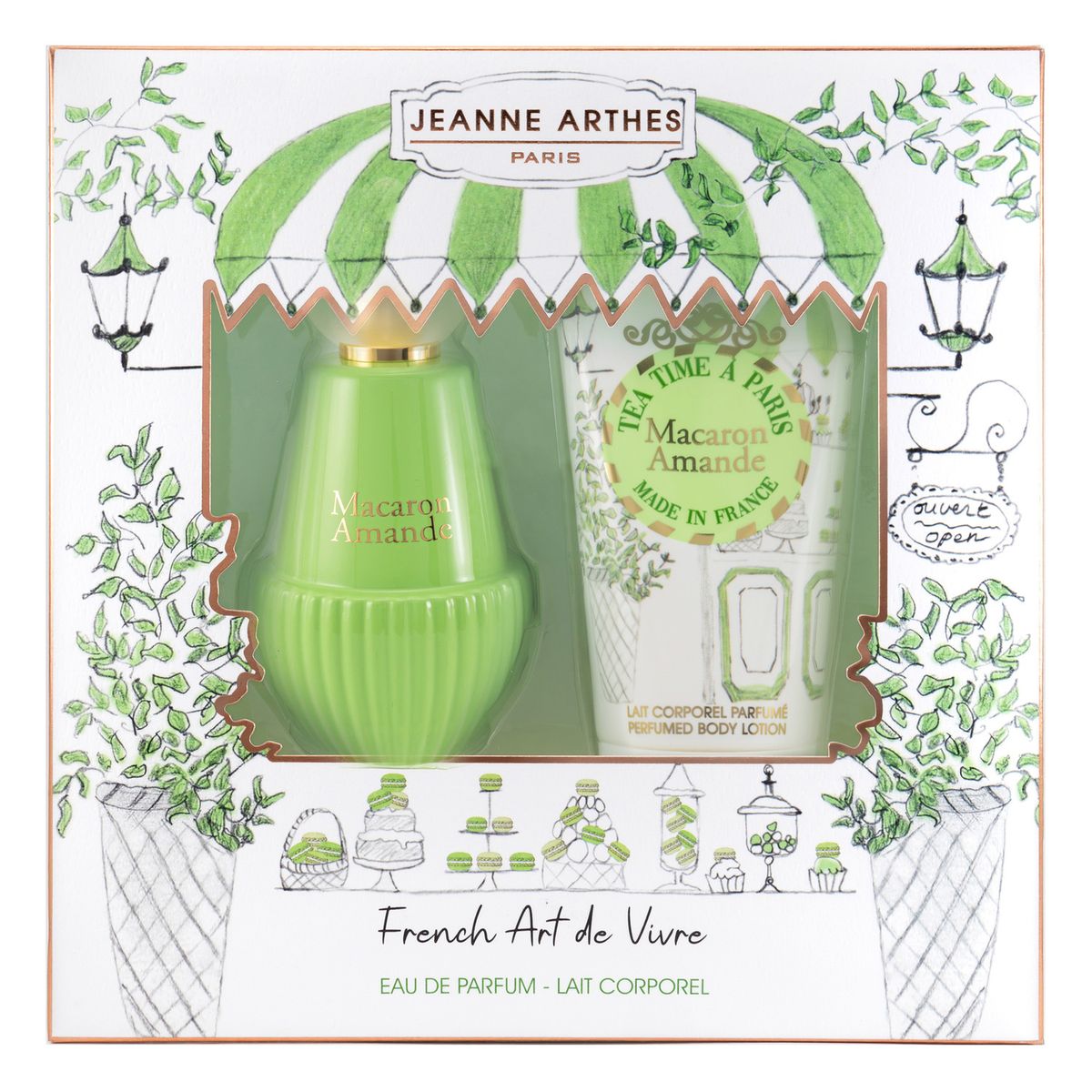 JEANNE ARTHES - Estuche French Way Of Life Macaron Amande Edp 100 Ml + Loción Corporal 150 Ml