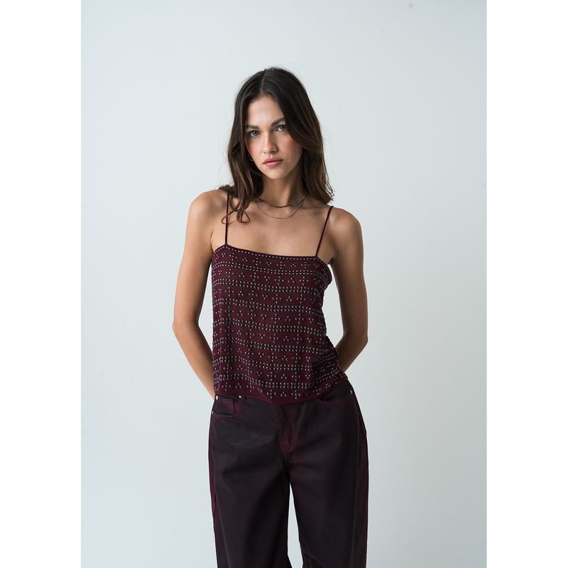 NAF NAF - Blusa Sin Mangas Mujer Naf Naf