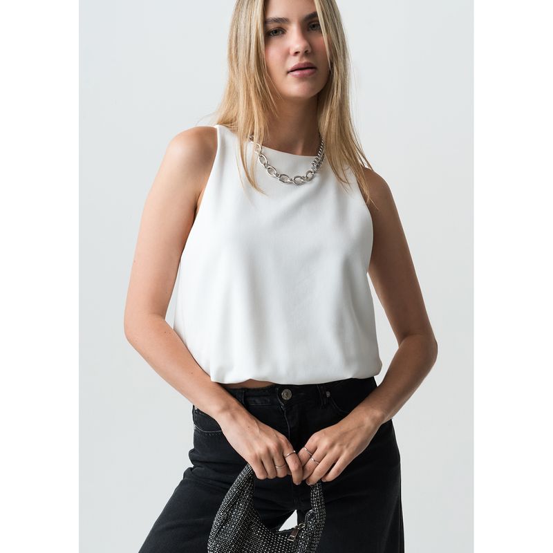 NAF NAF - Blusa Sin Mangas Mujer Naf Naf