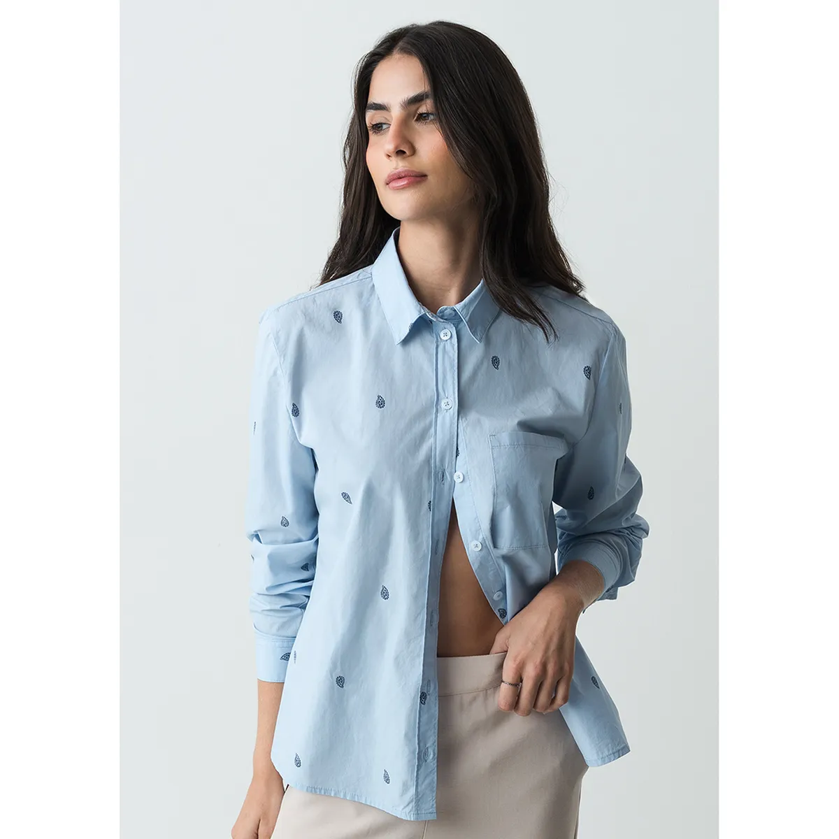 NAF NAF - Blusa Manga Larga Mujer Naf Naf