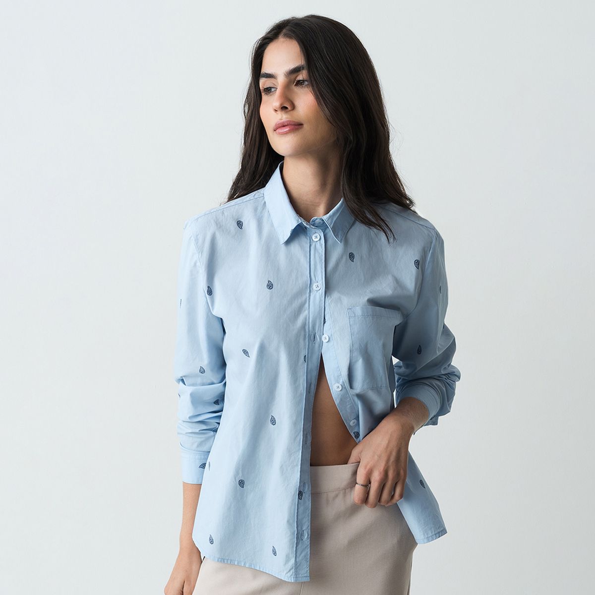 NAF NAF - Blusa Manga Larga Mujer Naf Naf