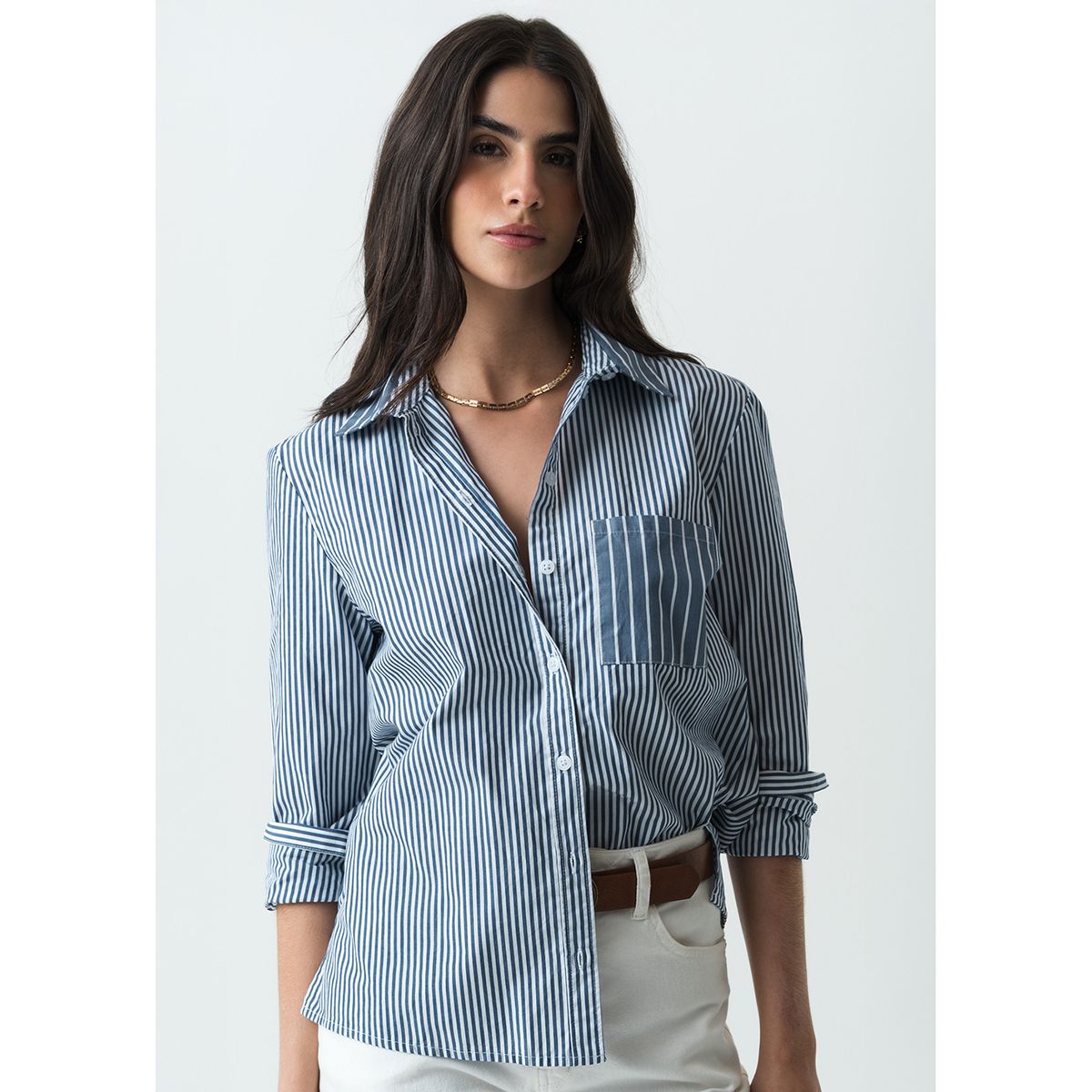 NAF NAF - Blusa Manga Larga Mujer Naf Naf