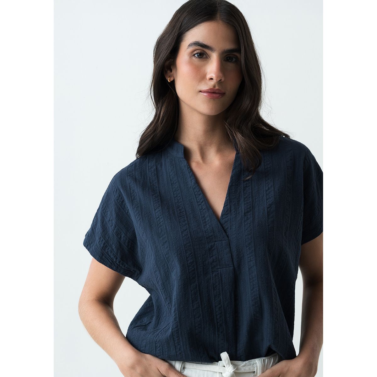 NAF NAF - Blusa Manga Corta Mujer Naf Naf