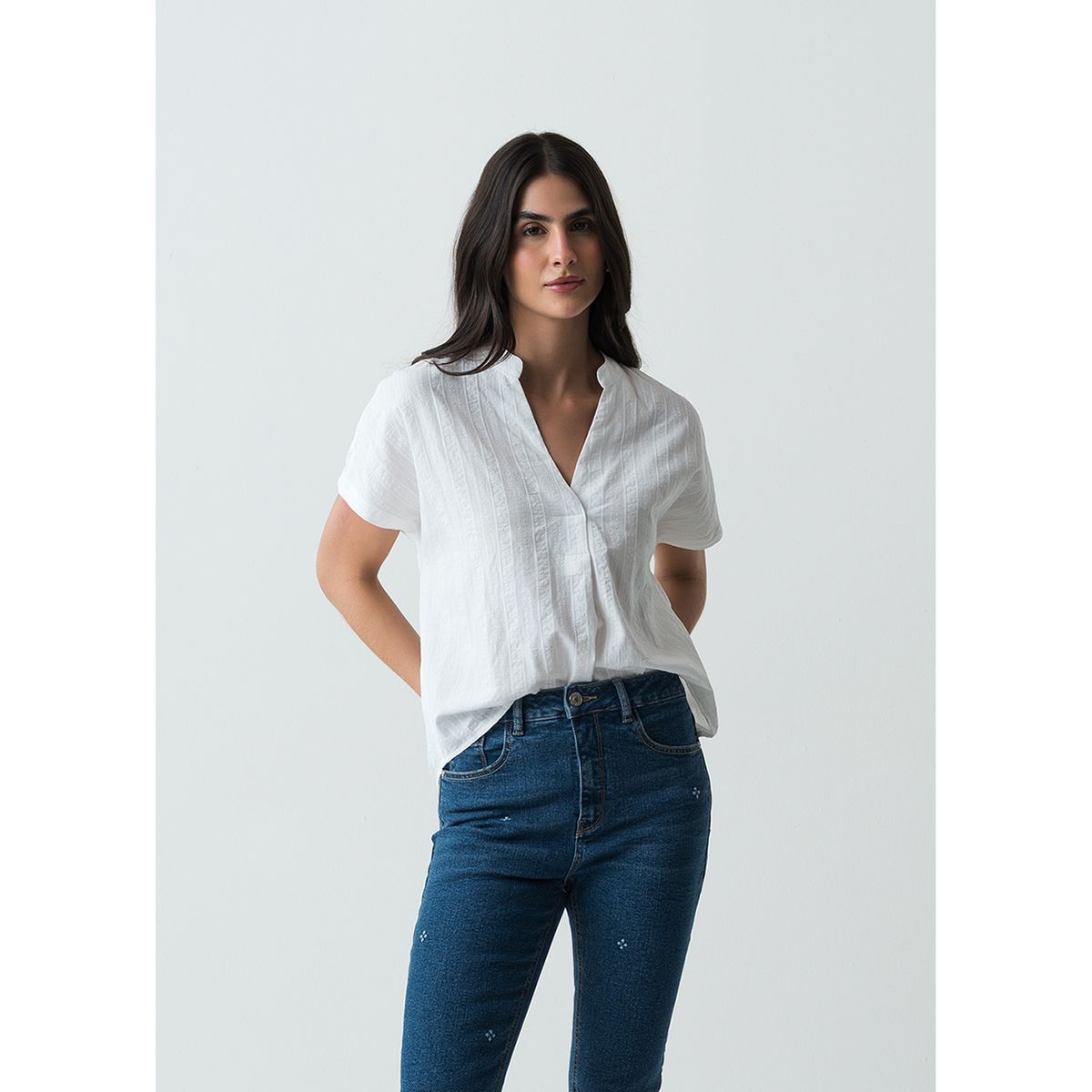 NAF NAF - Blusa Manga Corta Mujer Naf Naf