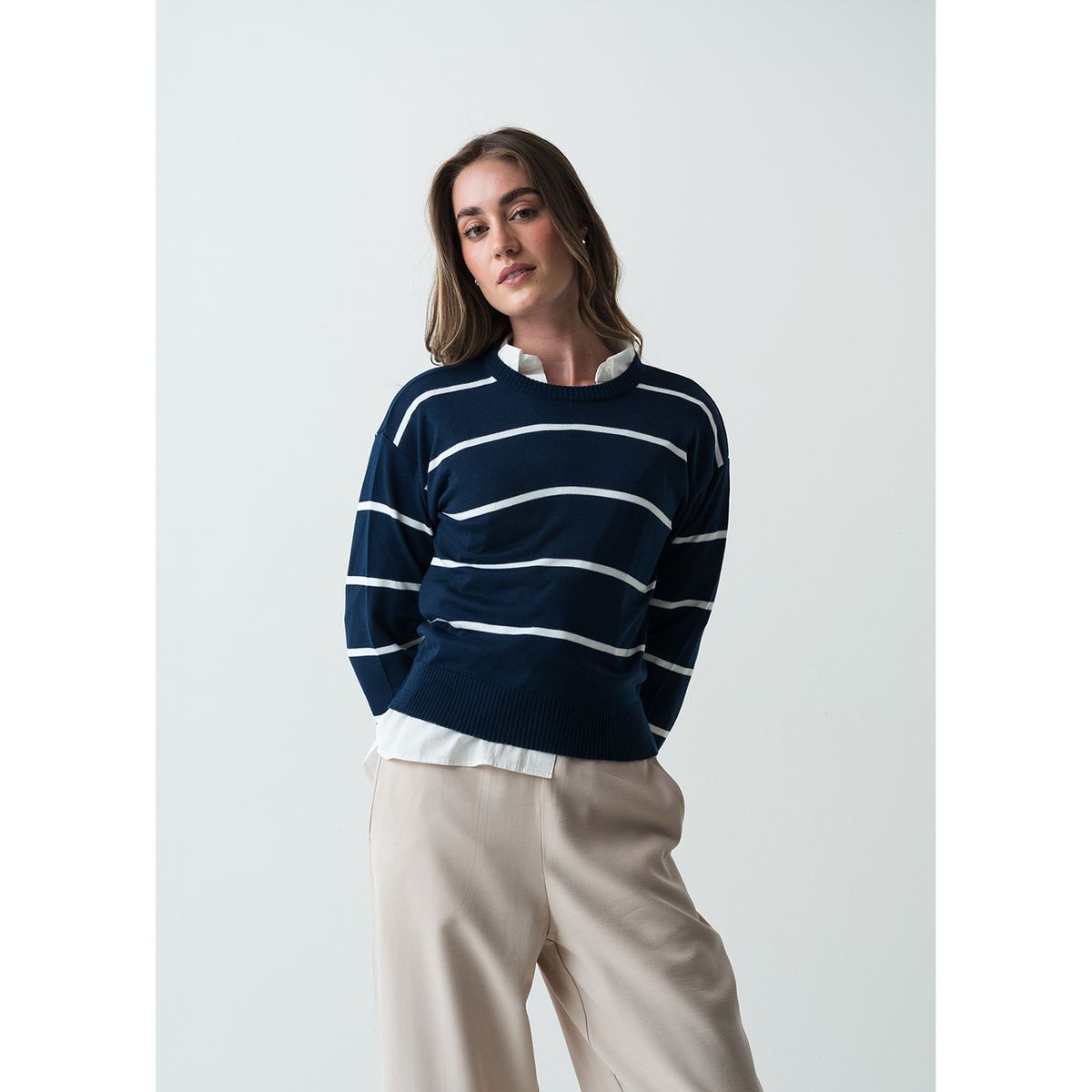 NAF NAF - Chompa Manga Larga Mujer Naf Naf