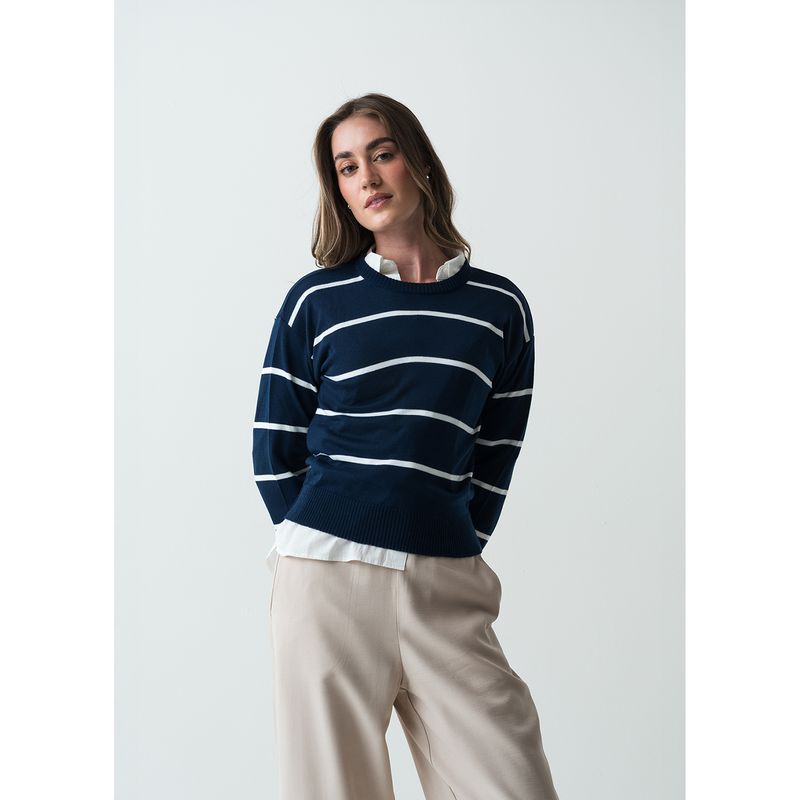 NAF NAF - Chompa Manga Larga Mujer Naf Naf