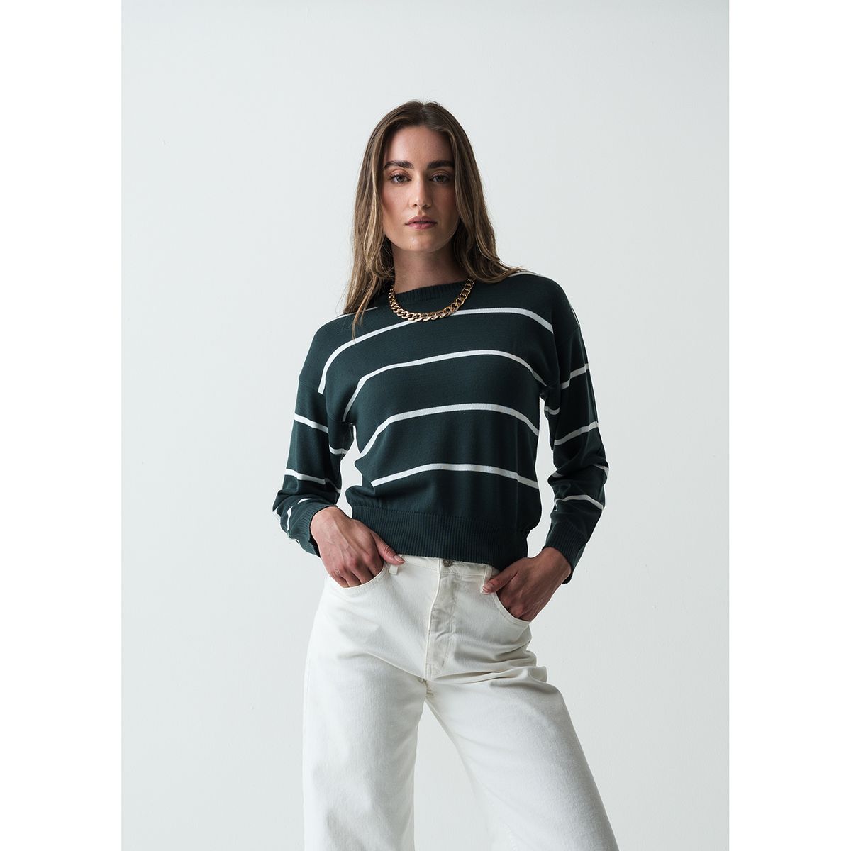 NAF NAF - Chompa Manga Larga Mujer Naf Naf