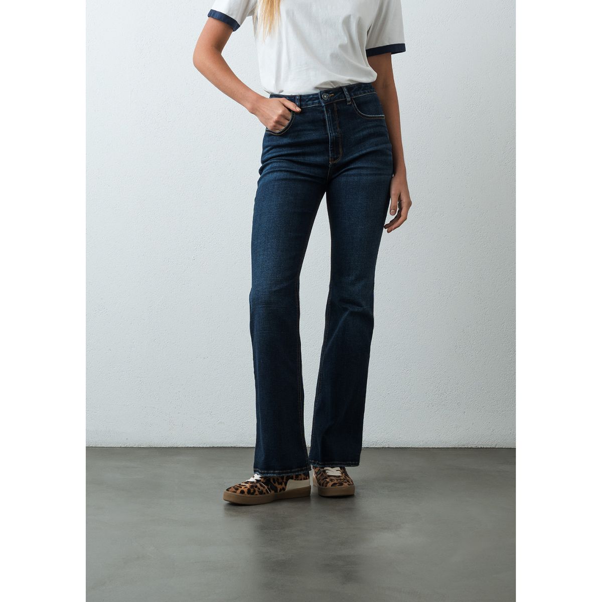 NAF NAF - Jean Flare Tiro Alto Mujer Naf Naf