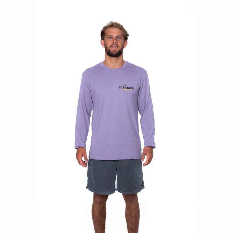 BILLABONG - Polo Hombre Manga Larga No Pressure Morado Billabong
